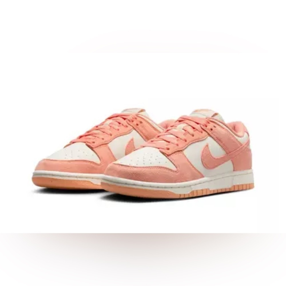 Nike Women's Coral and White Sneakers